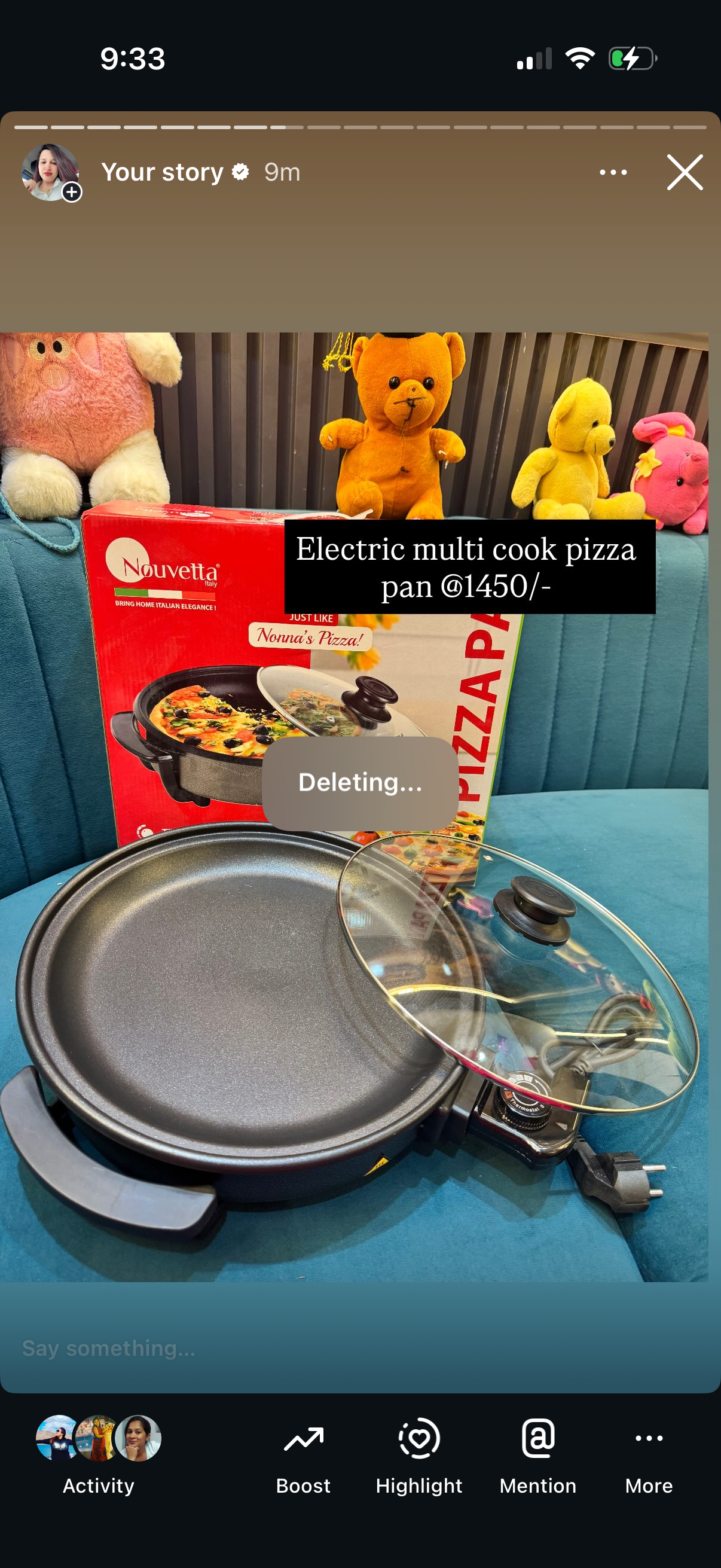 Electric multi cook pizza pan
